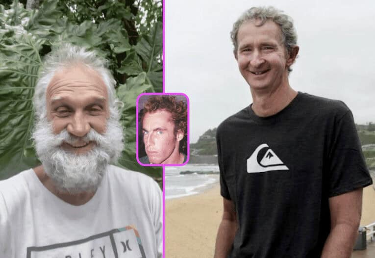 Barton Lynch (left) and Mark Richards (right) happy. Nick Carroll (insert) sad.